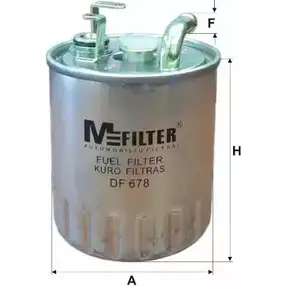 Топливный фильтр MFILTER 5 IIU9FO 3131297 DF 678 R2W1A изображение 0