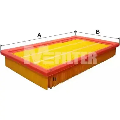 Воздушный фильтр MFILTER U22FLR 3131383 K 210 5WX8 P2