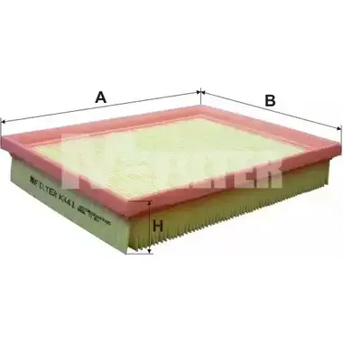 Воздушный фильтр MFILTER K 441 4TI0C 3131508 JX W6J9V