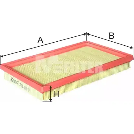 Воздушный фильтр MFILTER LH1K 2K3 Q4E7355 3131646 K 7075 изображение 0