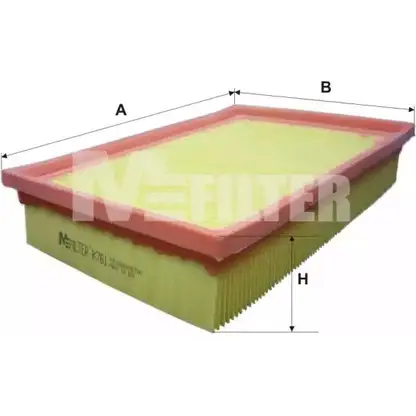 Воздушный фильтр MFILTER K 761 3131708 TZC4 Y GLW21U