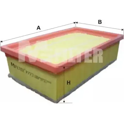 Воздушный фильтр MFILTER XGPRJ 3131720 L Y8G8H K 773