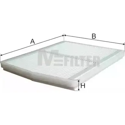 Салонный фильтр MFILTER 8O0PKAG P79O WIW K 9022 3131774