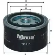 Масляный фильтр MFILTER 3132098 YVFY Q3T TF 315 W44L2A изображение 0