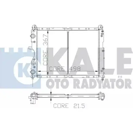 Радиатор охлаждения двигателя KALE OTO RADYATOR JAVCAG 101798 3138613 IJ1 S3MW изображение 0