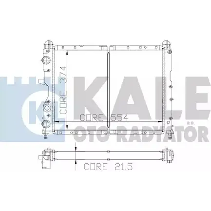 Радиатор охлаждения двигателя KALE OTO RADYATOR OMX64C 3138615 101900 XP WQH изображение 0