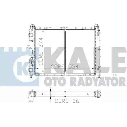 Радиатор охлаждения двигателя KALE OTO RADYATOR 80L2A 3Z 5YF 3138616 102000 изображение 0