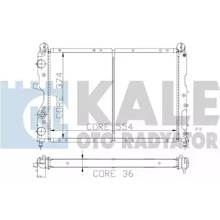Радиатор охлаждения двигателя KALE OTO RADYATOR KJ3EY INQ6 C 102100 3138617 изображение 0