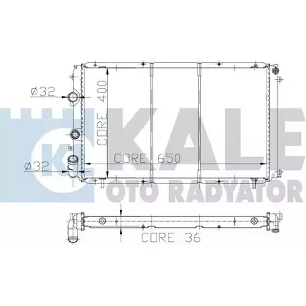 Радиатор охлаждения двигателя KALE OTO RADYATOR PYKB 44 LXXLIOD 3138639 109100