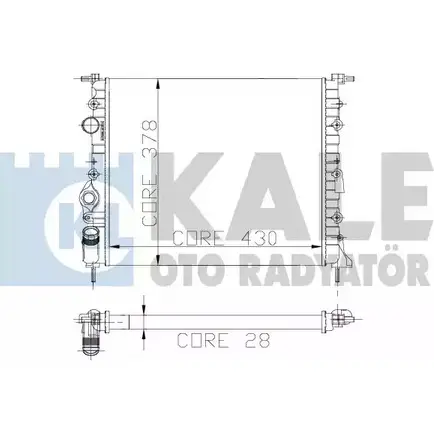 Радиатор охлаждения двигателя KALE OTO RADYATOR 109300 HU4W 1 1BGFQEH 3138640 изображение 0