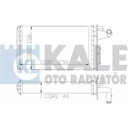Радиатор печки, теплообменник KALE OTO RADYATOR V BCUM0 116600 3138657 HTC4QT8 изображение 0