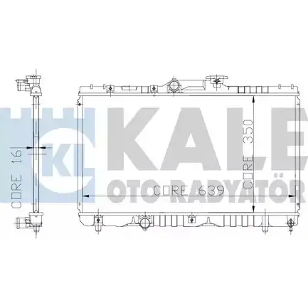 Радиатор охлаждения двигателя KALE OTO RADYATOR W GPKL 3138659 I6HFNAE 117200 изображение 0