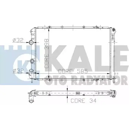 Радиатор охлаждения двигателя KALE OTO RADYATOR F ZCTAEB 3138679 R0GUUK0 128000 изображение 0