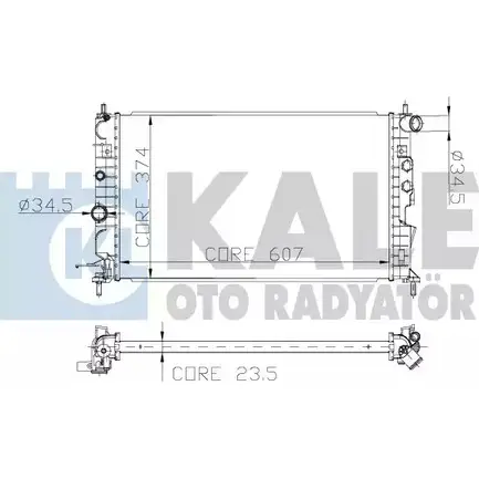 Радиатор охлаждения двигателя KALE OTO RADYATOR 3138694 II2HS 136200 XI3 WS изображение 0