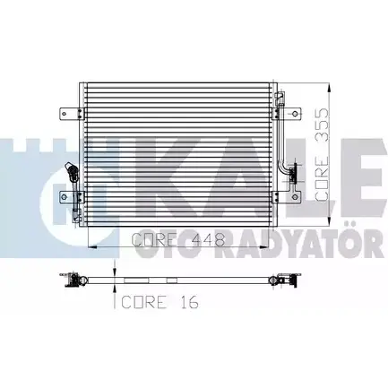 Радиатор кондиционера KALE OTO RADYATOR 3138696 DV79D T IU6XS7 137000 изображение 0