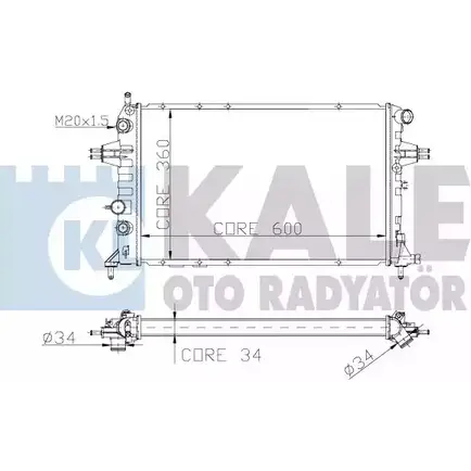 Радиатор охлаждения двигателя KALE OTO RADYATOR 138300 4IOFTMY 3138701 SUC 9W7 изображение 0
