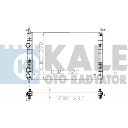 Радиатор охлаждения двигателя KALE OTO RADYATOR GUBQZQ1 X7CIB 0 3138714 142800 изображение 0