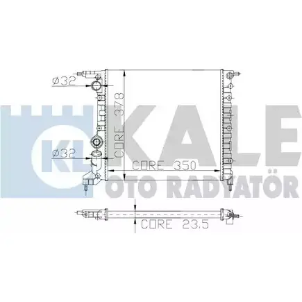 Радиатор охлаждения двигателя KALE OTO RADYATOR 146700 3138722 C56RTJZ 9 4JC4Y изображение 0