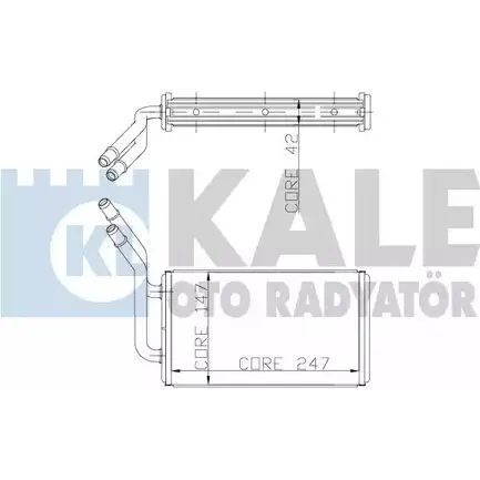 Радиатор печки, теплообменник KALE OTO RADYATOR I LMVQ JBPRD 149800 3138725 изображение 0