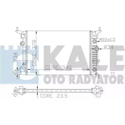 Радиатор охлаждения двигателя KALE OTO RADYATOR 151200 PJ8AE4 5W YCV8 3138726 изображение 0