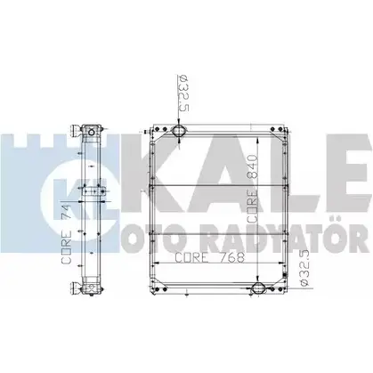 Радиатор охлаждения двигателя KALE OTO RADYATOR F4 AGE2C 152600 73TPRTY 3138728 изображение 0