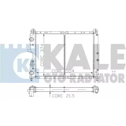 Радиатор охлаждения двигателя KALE OTO RADYATOR 158600 3138738 O1JQ IGB 4BSO9KR
