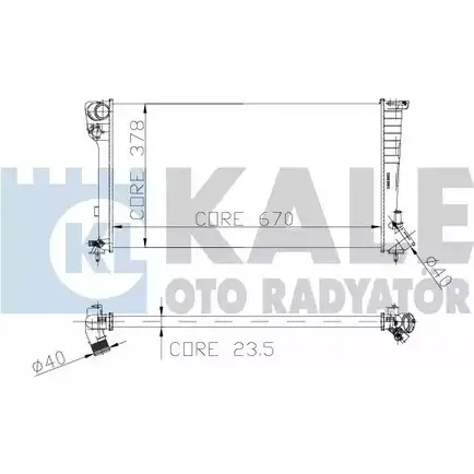 Радиатор охлаждения двигателя KALE OTO RADYATOR HK SRK 3138743 OZHMRRE 160900 изображение 0