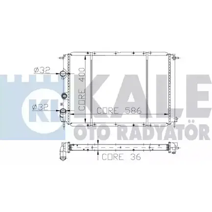 Радиатор охлаждения двигателя KALE OTO RADYATOR 162100 3138748 JNUA1 7R 7RB изображение 0