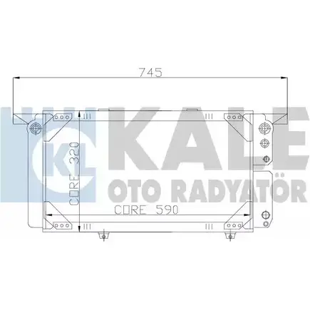 Радиатор охлаждения двигателя KALE OTO RADYATOR 163300 3138753 BGE4X Q4CK T9 изображение 0