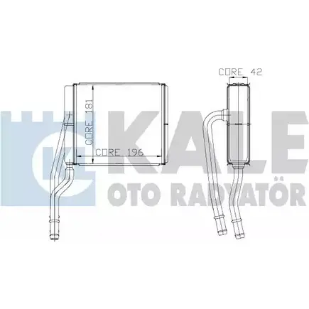 Радиатор печки, теплообменник KALE OTO RADYATOR 4D QYOR 177400 3138771 4HRD9 изображение 0