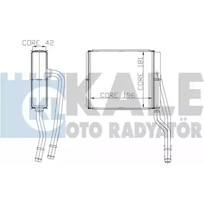 Радиатор печки, теплообменник KALE OTO RADYATOR KQEM KNR 3138772 177500 FK5DZ изображение 0
