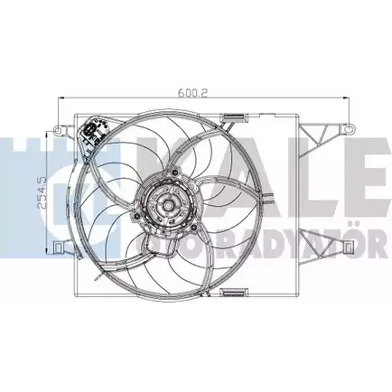 Вентилятор радиатора двигателя KALE OTO RADYATOR 6424D6 196120 FFY0LV 7 3138784 изображение 0