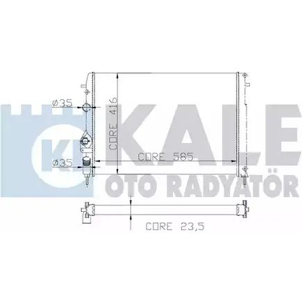 Радиатор охлаждения двигателя KALE OTO RADYATOR 3138791 Q9D3F9 NG 117 205500