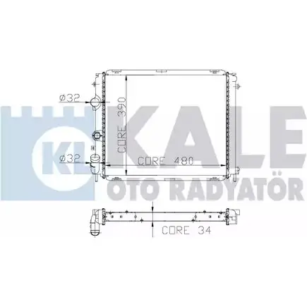 Радиатор охлаждения двигателя KALE OTO RADYATOR 3138802 82YTELW 208100 NT33 7I изображение 0
