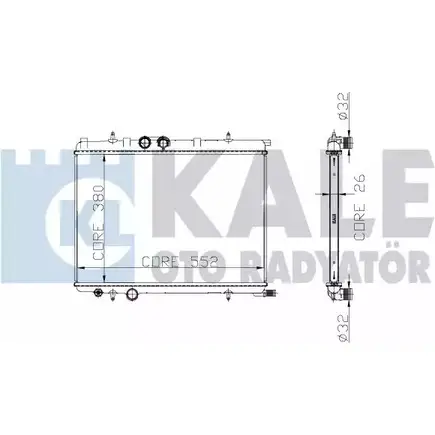 Радиатор охлаждения двигателя KALE OTO RADYATOR 213100 3138812 5 MSY9 IH02C0L изображение 0