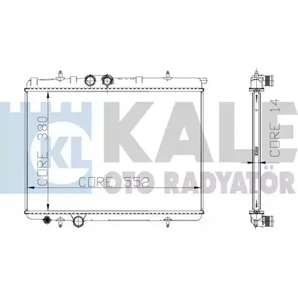 Радиатор охлаждения двигателя KALE OTO RADYATOR 3138819 216699 CNM ZT 8W9QIK изображение 0