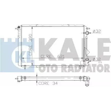 Радиатор охлаждения двигателя KALE OTO RADYATOR 3138825 YSLAC KNLV X7Z 217300 изображение 0