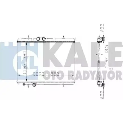 Радиатор охлаждения двигателя KALE OTO RADYATOR 3138832 IQ CULF 224700 IOS3Q изображение 0