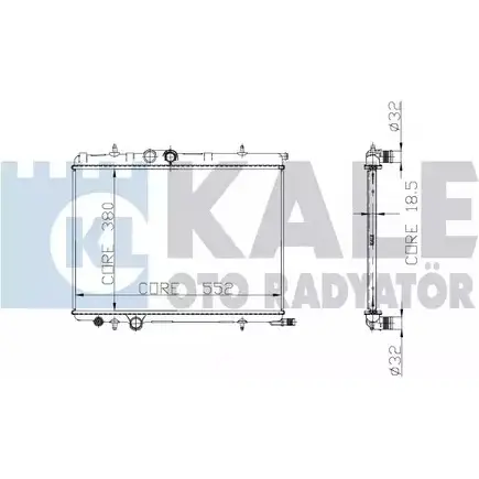 Радиатор охлаждения двигателя KALE OTO RADYATOR 3138835 225100 YSXGP S C8TKE изображение 0