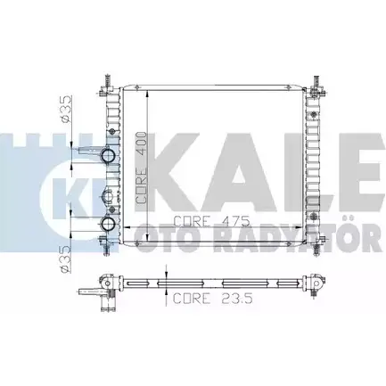 Радиатор охлаждения двигателя KALE OTO RADYATOR I6ZF JA IEE7F 231300 3138847