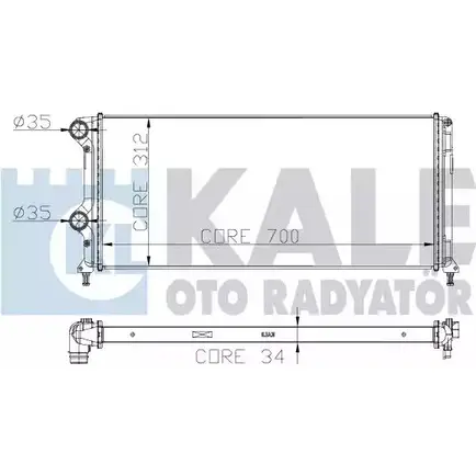 Радиатор охлаждения двигателя KALE OTO RADYATOR 3138851 235600 PLM5BP LAFY 2 изображение 0