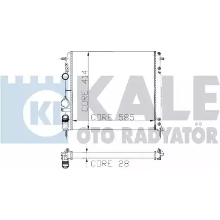 Радиатор охлаждения двигателя KALE OTO RADYATOR 3138867 1KTOQ9C 251100 LCWX I изображение 0