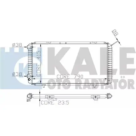 Радиатор охлаждения двигателя KALE OTO RADYATOR 5 SUDFM9 258400 3138878 9UB1TQH изображение 0