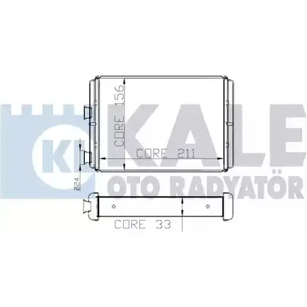 Радиатор печки, теплообменник KALE OTO RADYATOR 6 CB5B 268400 3138881 P6GSEF изображение 0