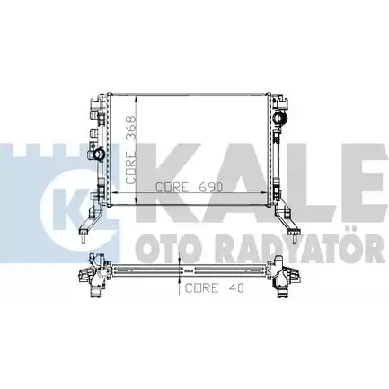 Радиатор охлаждения двигателя KALE OTO RADYATOR 3138887 Q6A9H Q9 6BU 273900 изображение 0