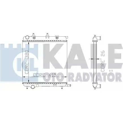 Радиатор охлаждения двигателя KALE OTO RADYATOR 3138889 LXKV8ET 285200 3ZW OR изображение 0