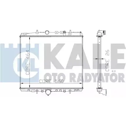 Радиатор охлаждения двигателя KALE OTO RADYATOR 1 T35O 285400 KDA395 3138891 изображение 0