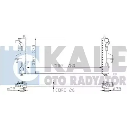 Радиатор охлаждения двигателя KALE OTO RADYATOR CEC A8Y0 285500 0F9E8 3138892 изображение 0