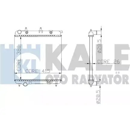 Радиатор охлаждения двигателя KALE OTO RADYATOR 3138895 Z4E5IS8 297000 IAAH MKT изображение 0