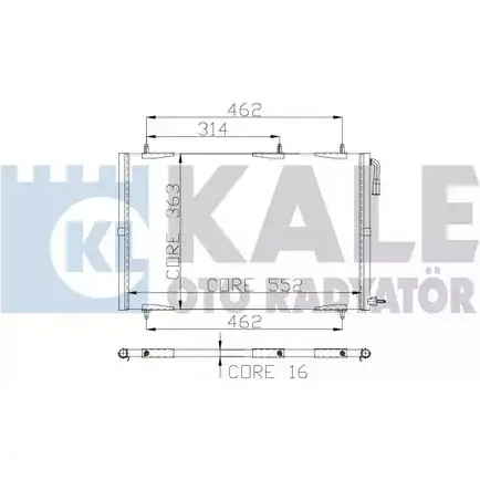 Радиатор кондиционера KALE OTO RADYATOR 4G99 V 3138899 300000 QSRMI изображение 0